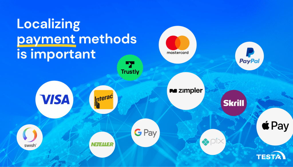 Localizing payment methods