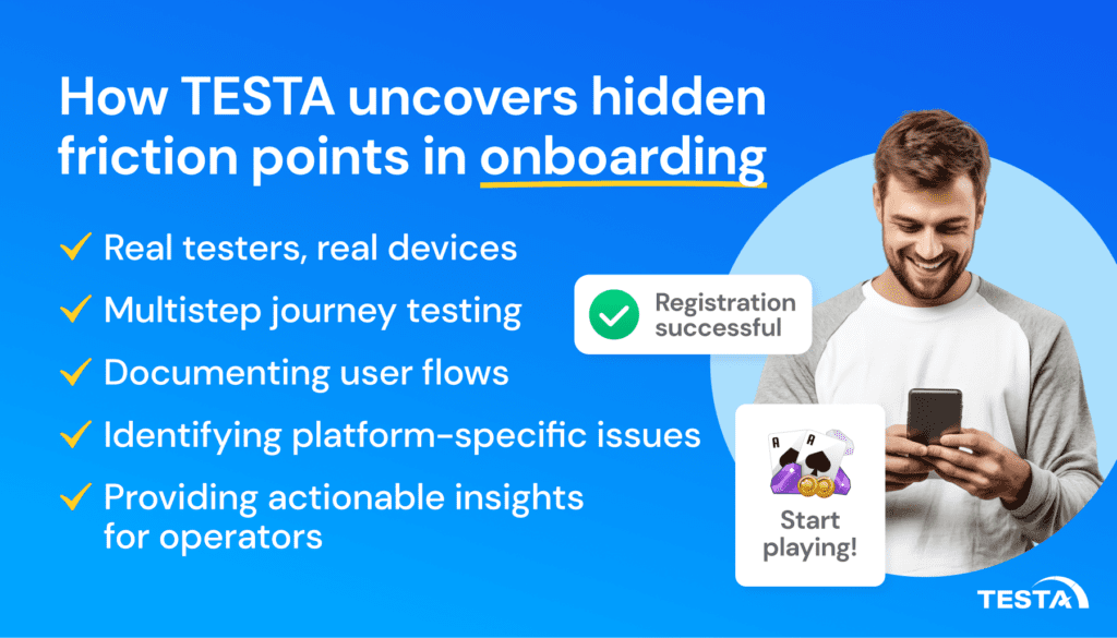 How TESTA uncovers hidden friction points in onboarding