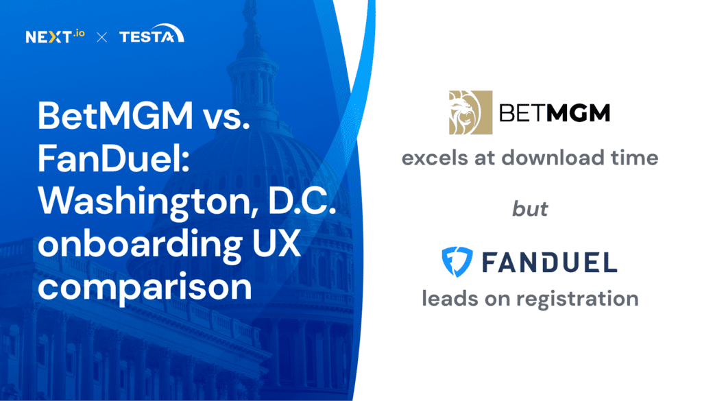 BetMGM vs FanDuel Washington DC onboarding UX comparison